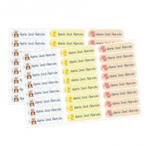 48 Etiquetas para Ropa Adhesivas Personalizadas Granja Boann