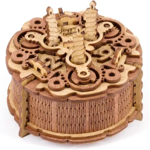 iDventure Birthday Puzzle Box – Regalo para cumpleaños Individual – Caja Secreta Japonesa – Caja misteriosa para Dinero – Puzzle 3D de Madera – Regalos Hucha Originales – Rompecabezas para Adultos