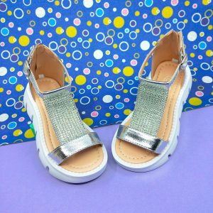 Sandalias Niñas Teen Luz de Luna Plateada