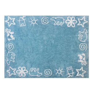 Alfombra Dormitorio Infantil Prado Azul