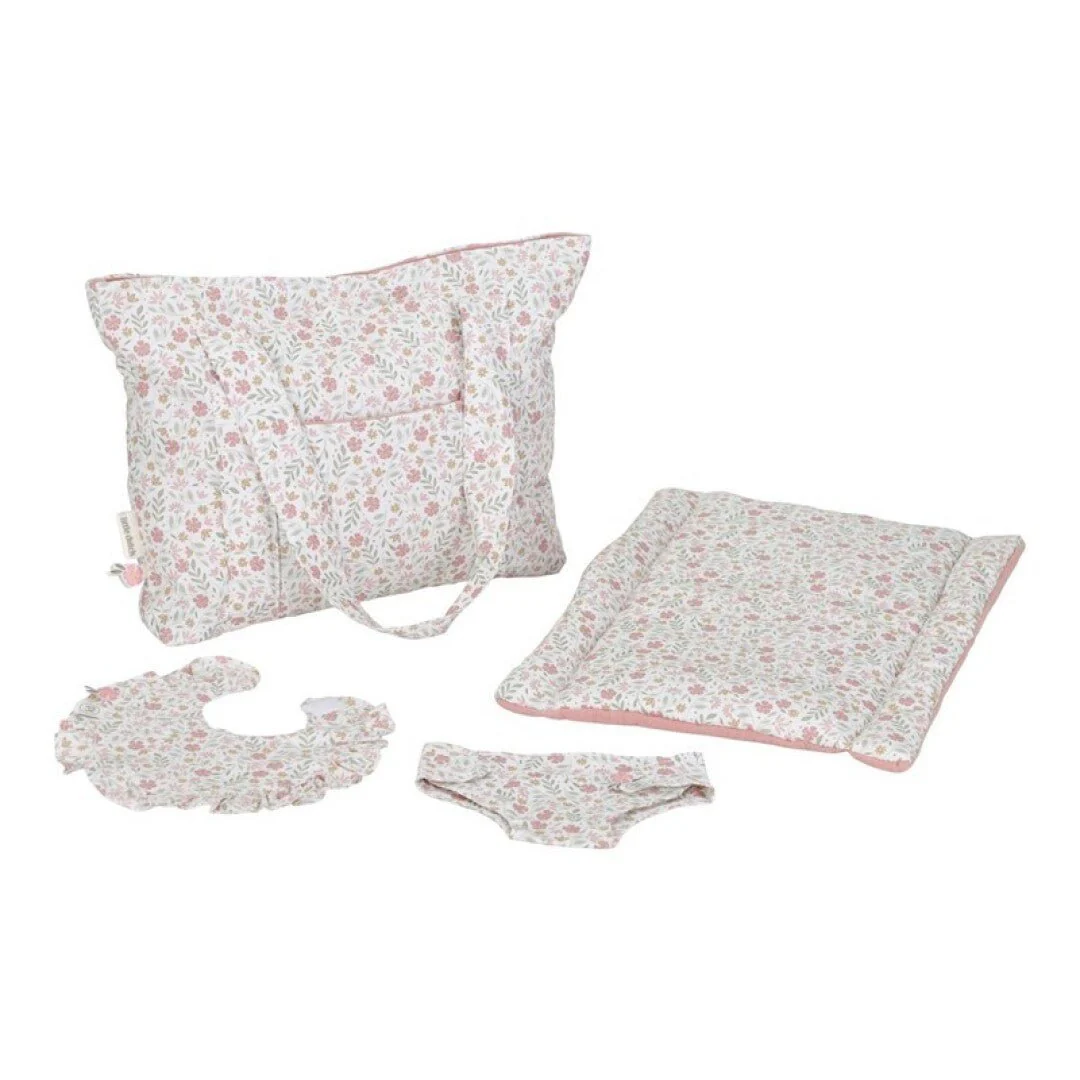 Bolso juguete muñecas flores rosa Little Duch - Imagen 5
