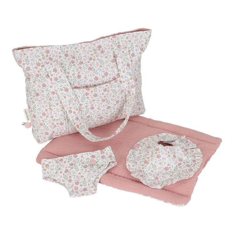 Bolso juguete muñecas flores rosa Little Duch - Imagen 2
