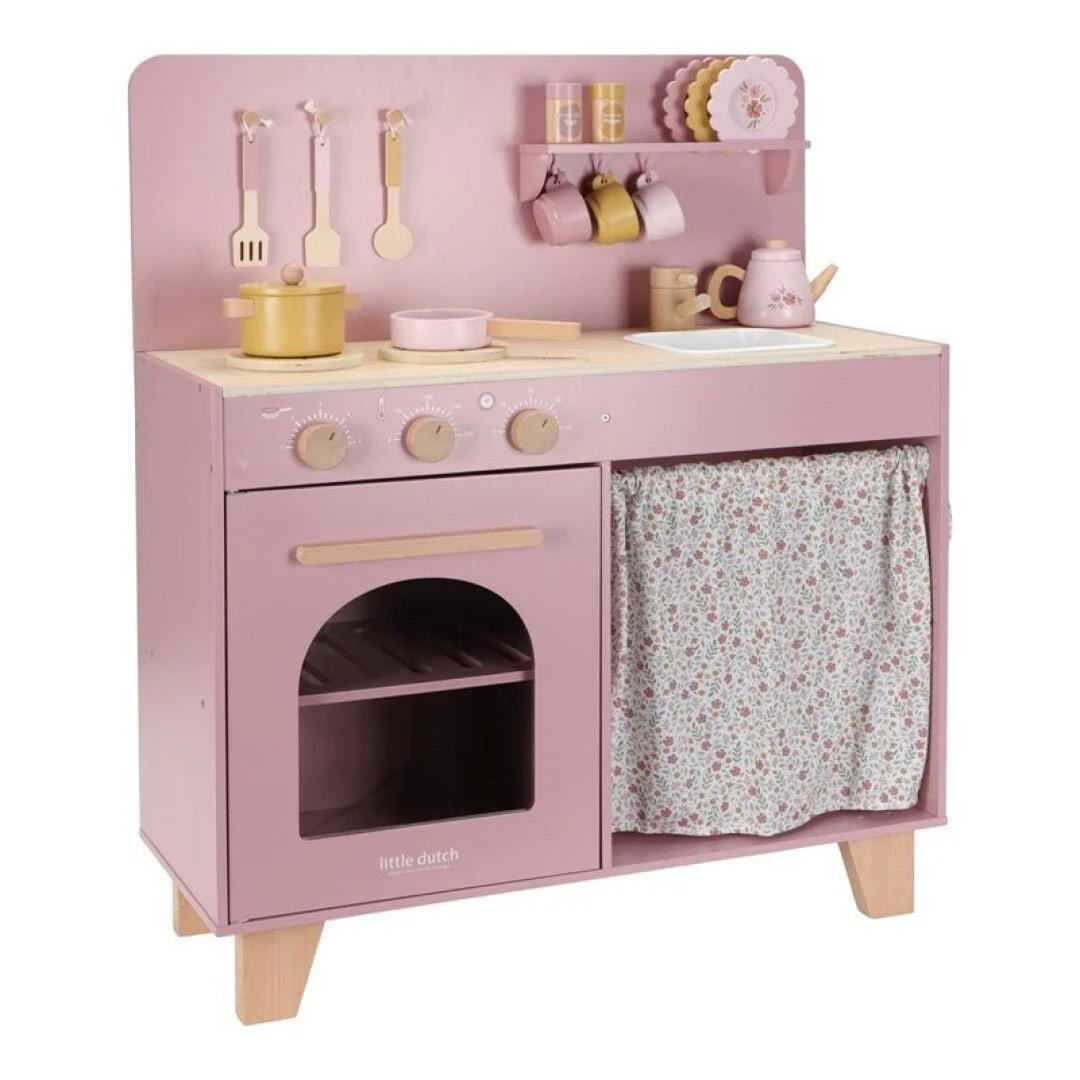 Cocinita Infantil Madera Rosa Little Duch - Imagen 7