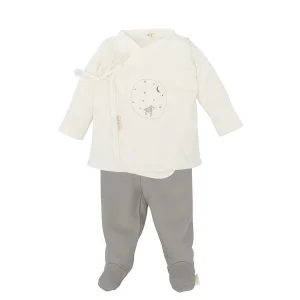 Conjunto Primera Puesta Bebé Natura gris