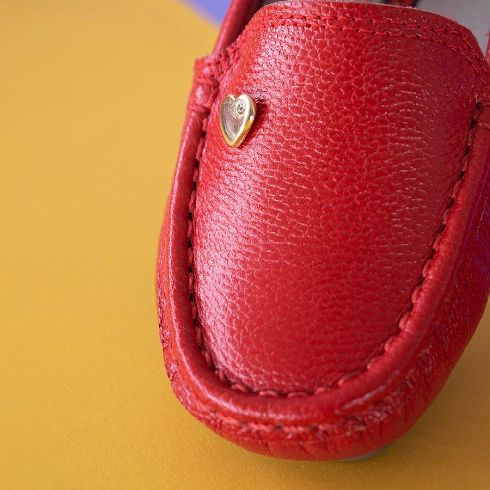 Mocasines para Niñas Golosina Rojo - Imagen 3