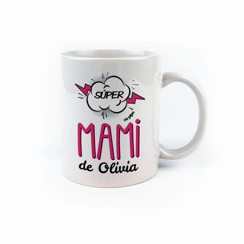 Taza Decorada Súper Mama de